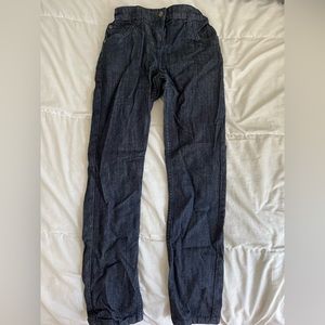 Straight leg Hanna Anderson dark wash jeans
